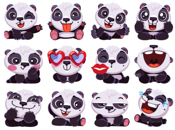 Стикеры Реншу / Renshu the panda.