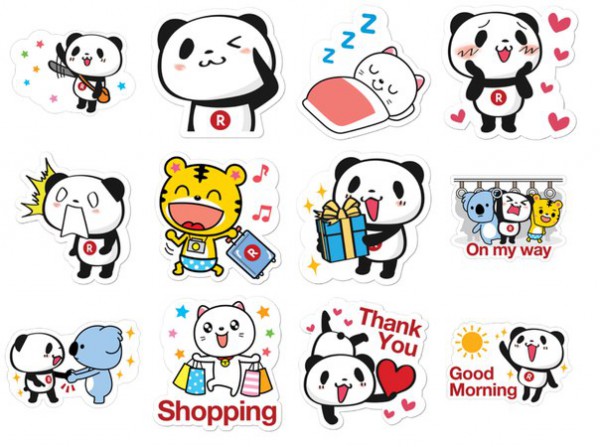 Стикеры Shopping Panda