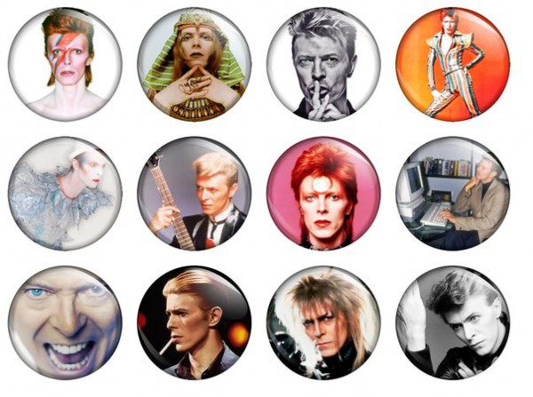 Стикеры Bowie Buttons