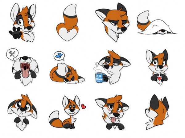 Стикеры Fox
