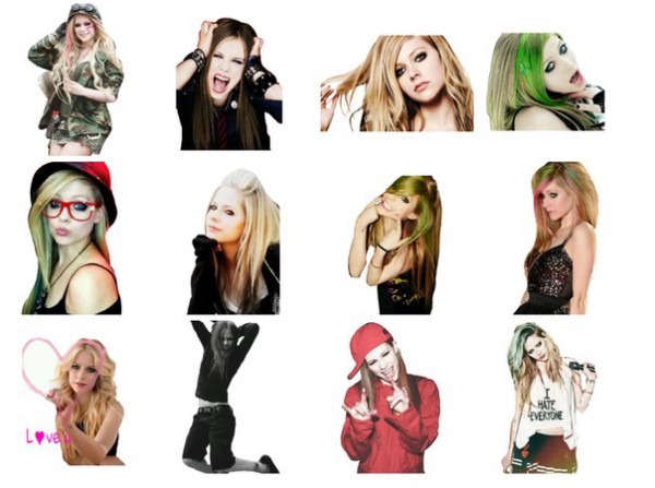 Стикеры Avril Lavigne